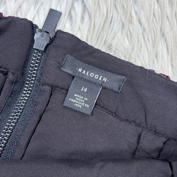 Halogen Crochet Layered Midi Pencil Skirt - Picture 3 of 5